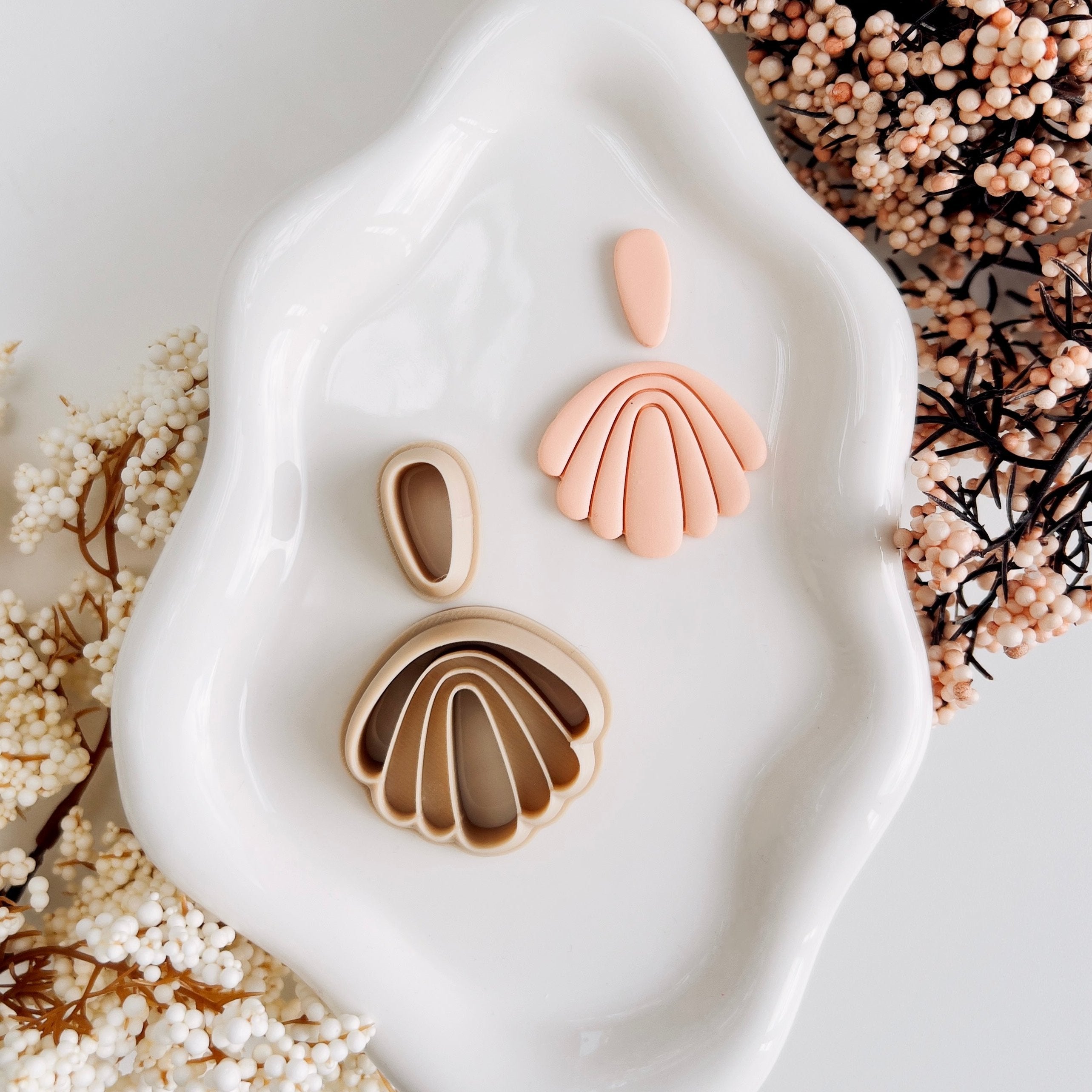 High quality polymer clay cutter creating clean sharp cuts for earrings and jewelry making