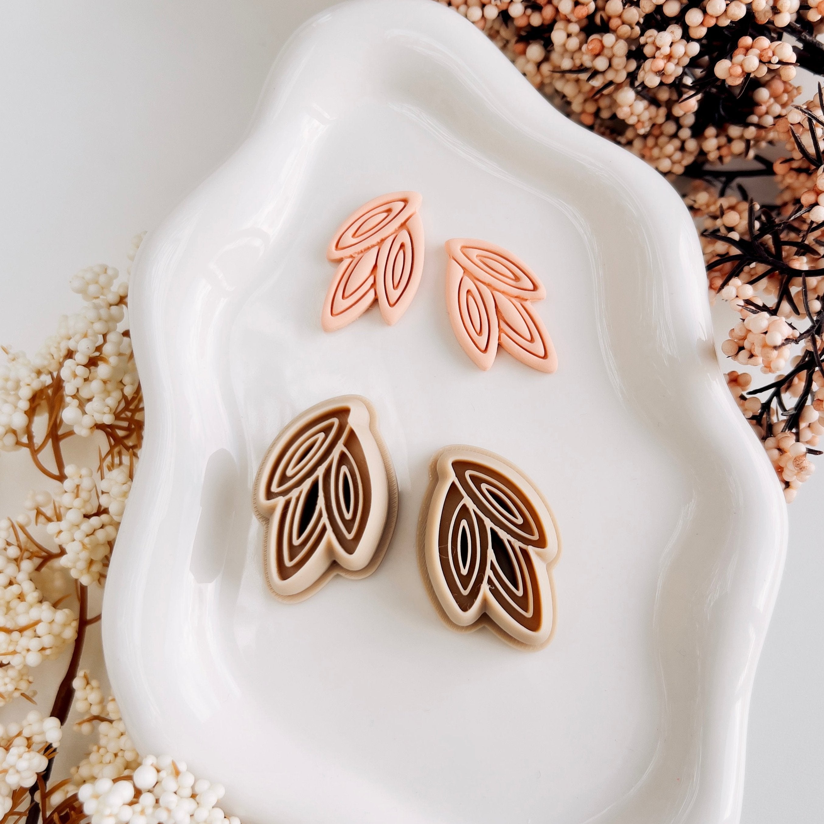 High quality polymer clay cutter creating clean sharp cuts for earrings and jewelry making