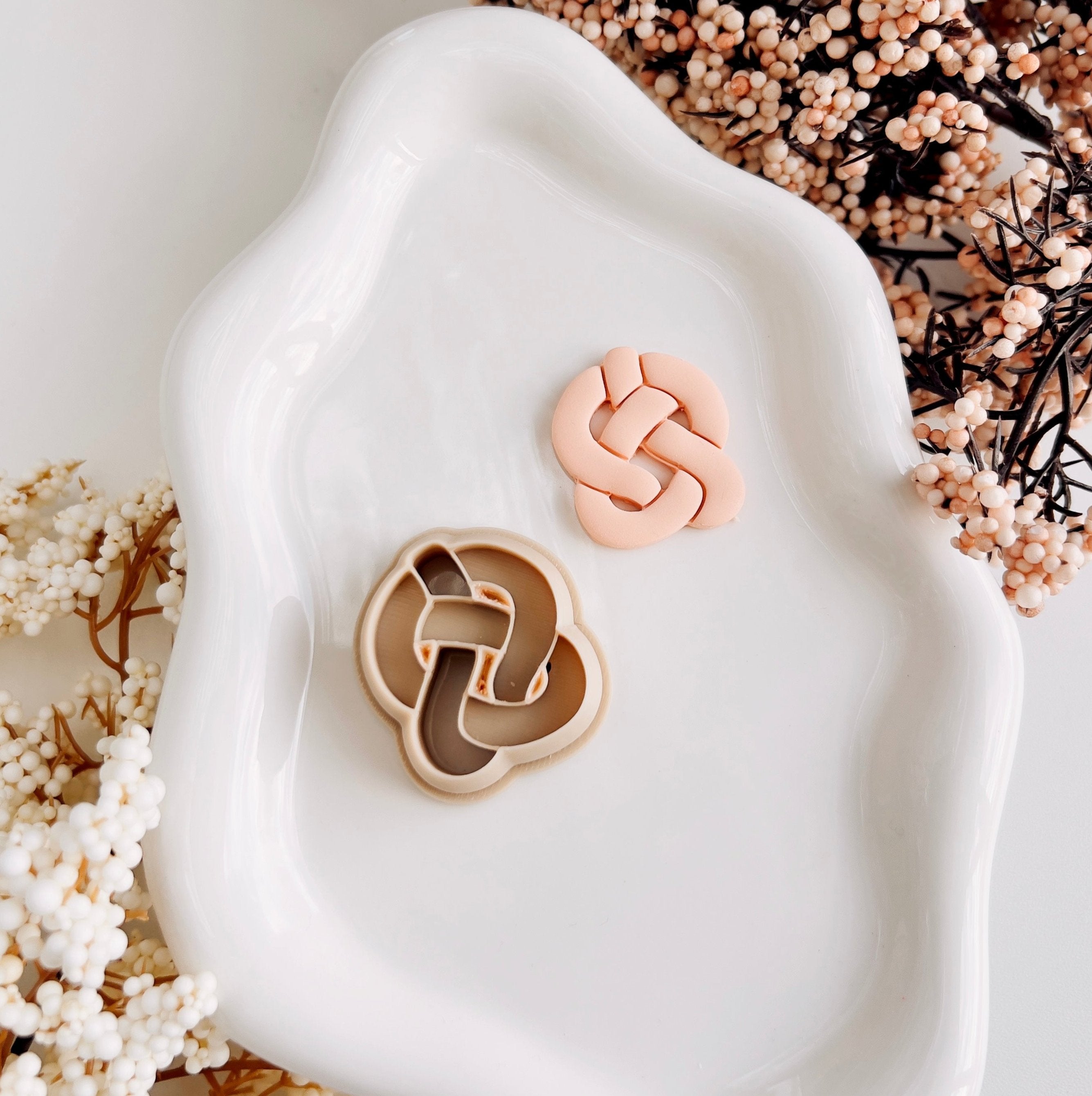High quality polymer clay cutter creating clean sharp cuts for earrings and jewelry making