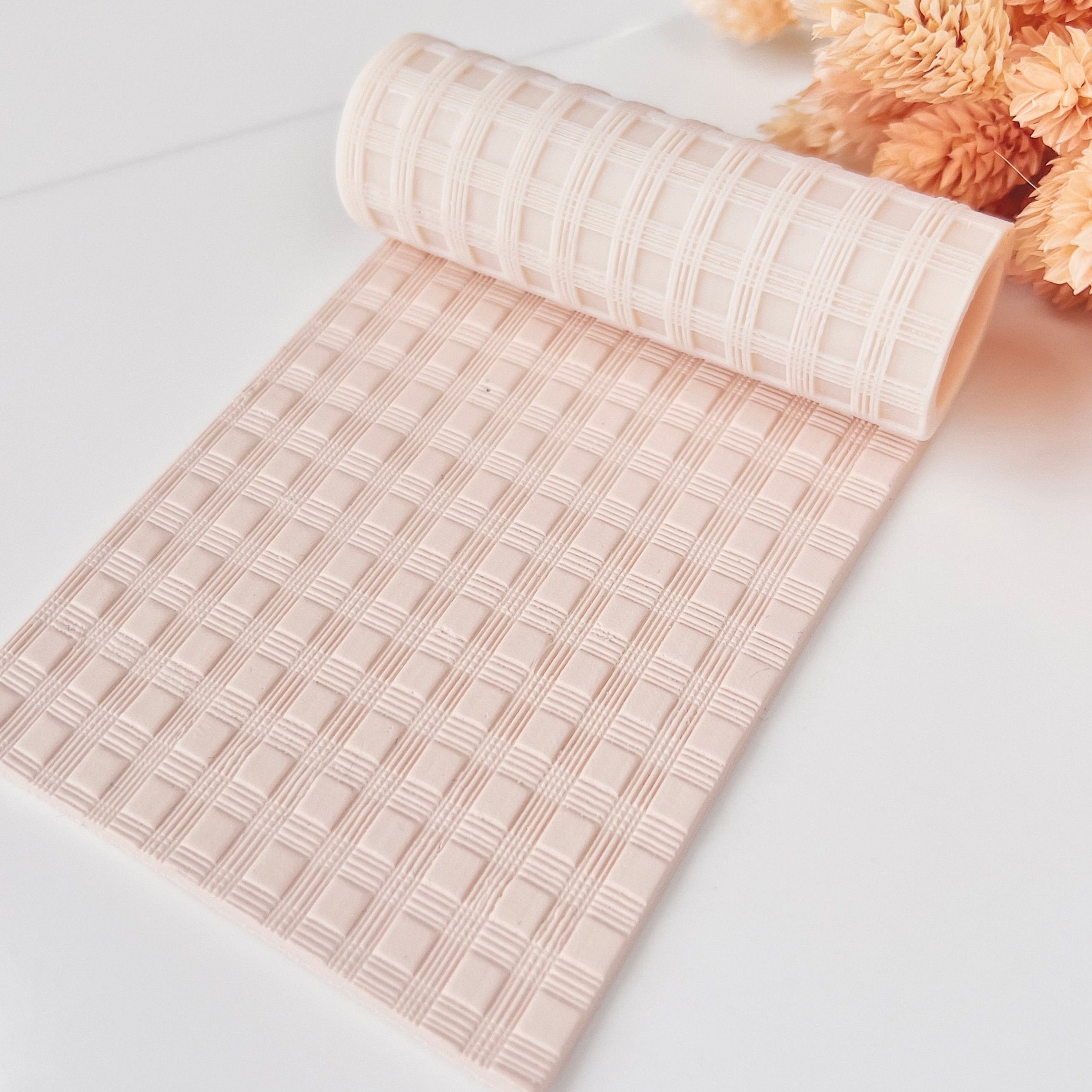 polymer clay texture roller abstract geometric pattern
