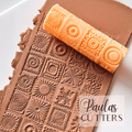 Rouleau à texture pour pâte polymère – Motif géométrique – R-159