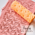 Rodillo de textura de arcilla polimérica – Patrón de zigzag ondulado – Herramienta para arcilla para pendientes y joyas – R-327