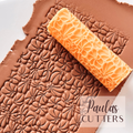 Rodillo texturizador de arcilla polimérica – Patrón de pétalos florales – Herramienta de arcilla para pendientes y joyas – R-328