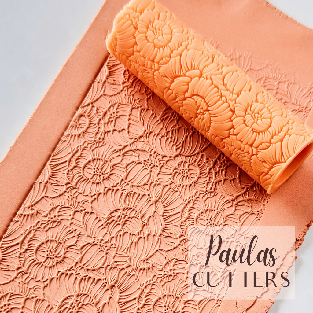 Rouleau à texture pour pâte polymère – Motif géométrique – R-159
