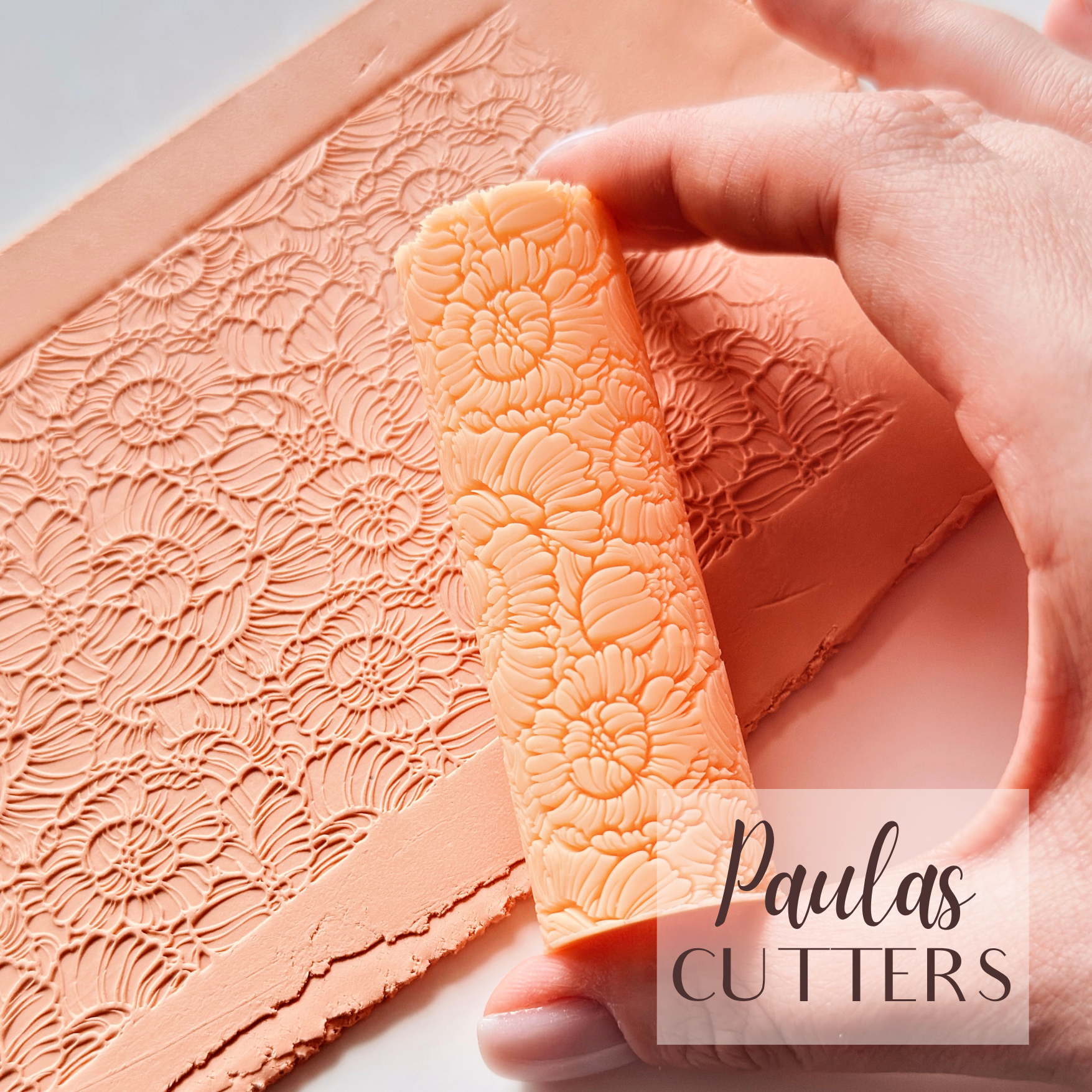 Rouleau à texture pour pâte polymère – Motif géométrique – R-159