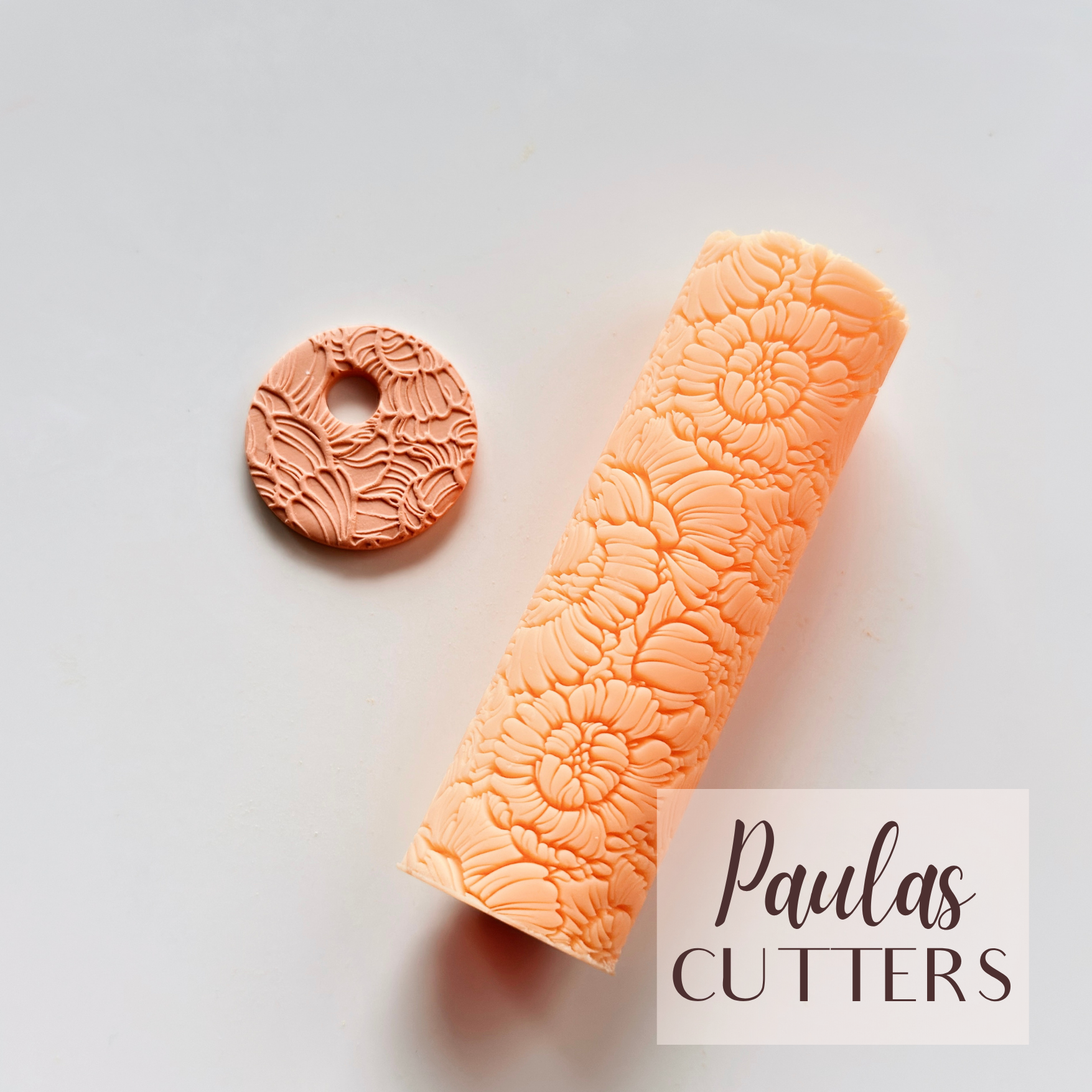 Rouleau à texture pour pâte polymère – Motif géométrique – R-159
