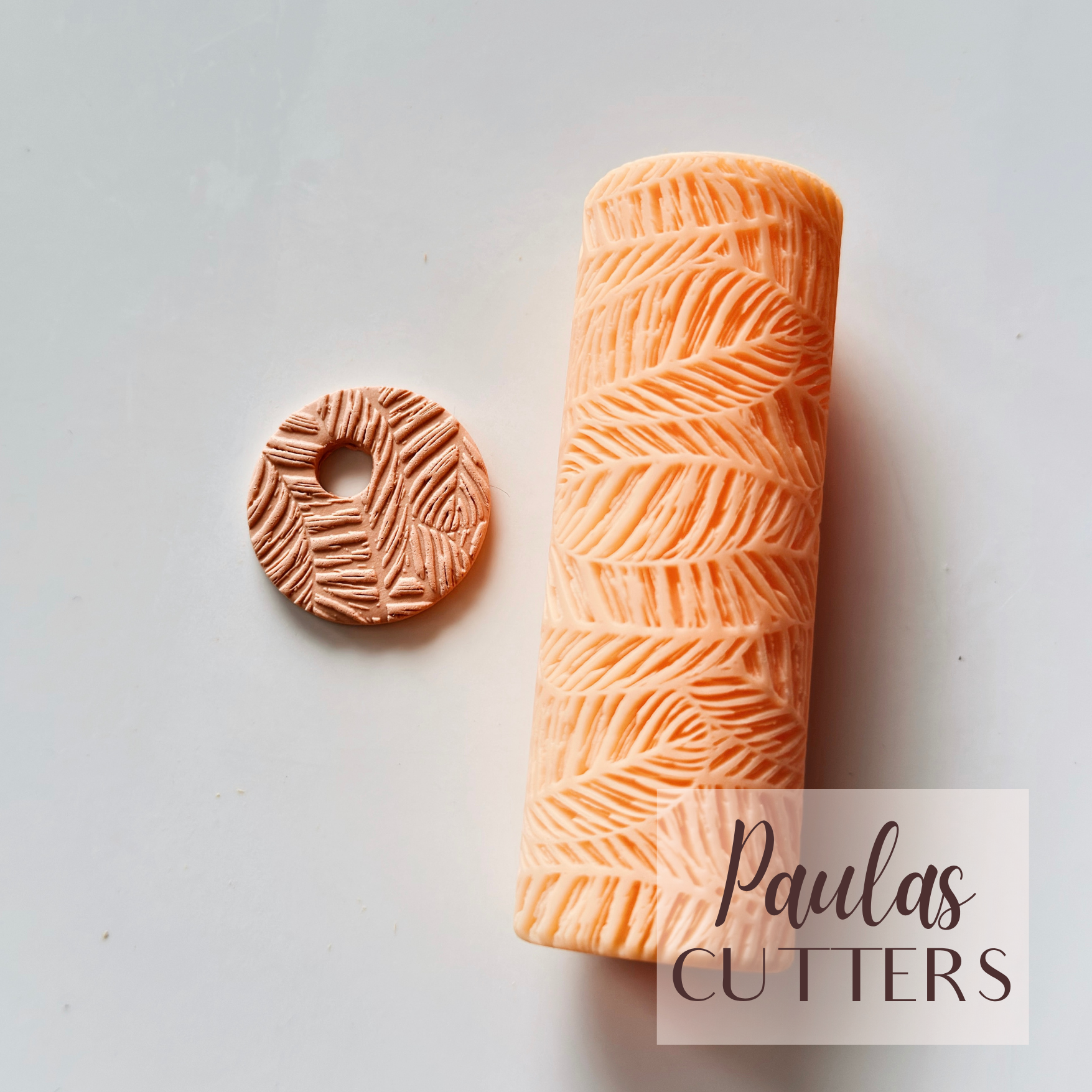 Rouleau à texture pour pâte polymère – Motif géométrique – R-159