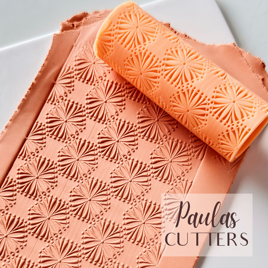 Rouleau à texture pour pâte polymère – Motif géométrique – R-159