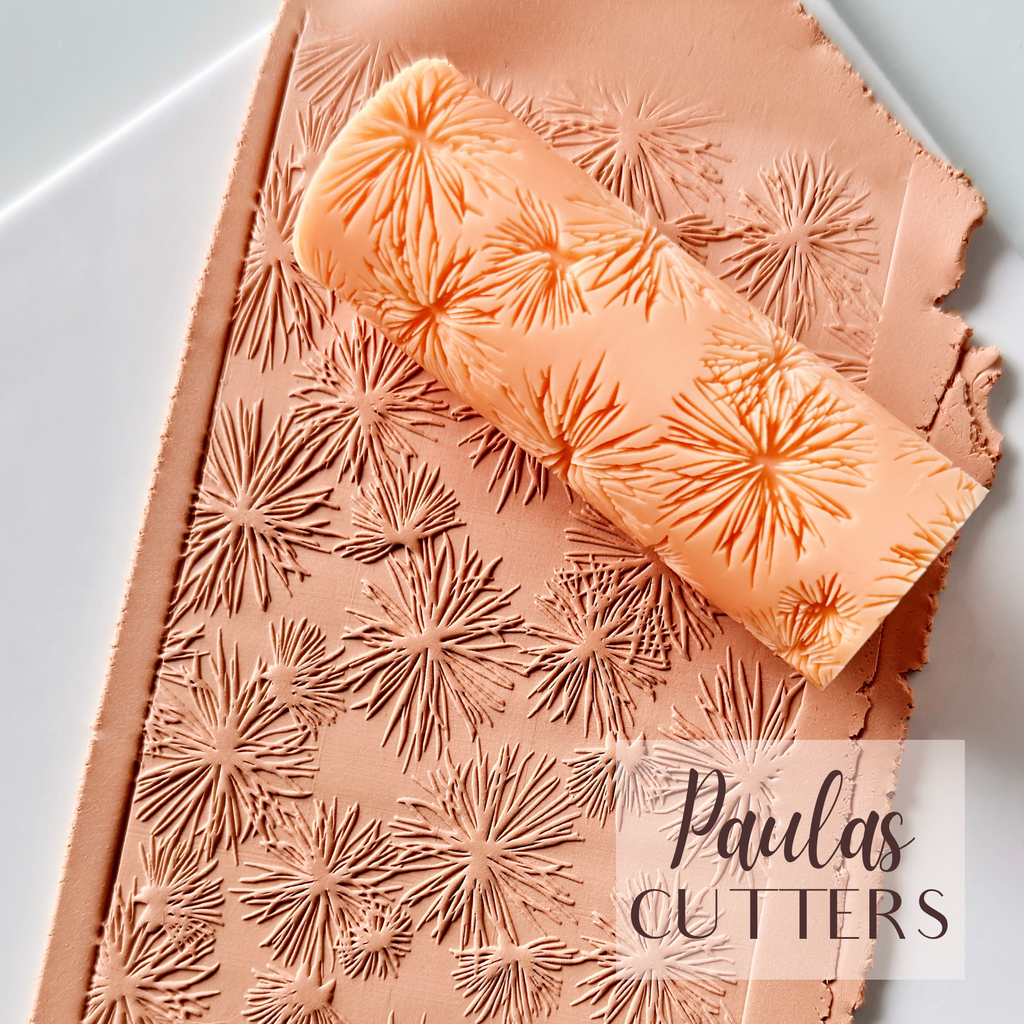 Rouleau à texture pour pâte polymère – Motif géométrique – R-159