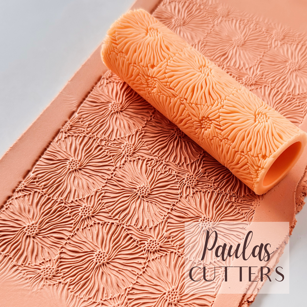 Rouleau à texture pour pâte polymère – Motif géométrique – R-159