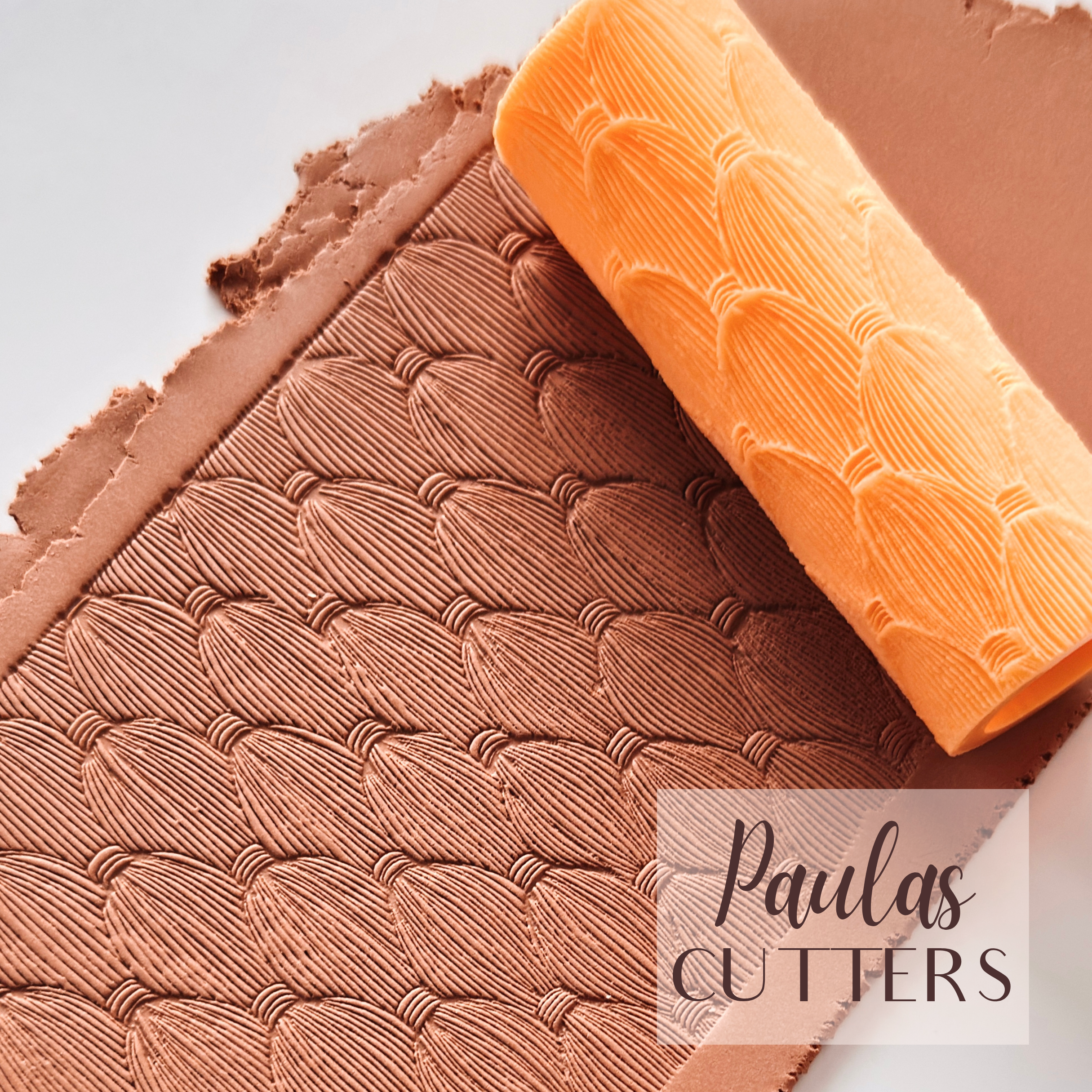 Rodillo texturizador de arcilla polimérica – Patrón de onda tejida – Herramienta de arcilla para pendientes y joyas – R-360