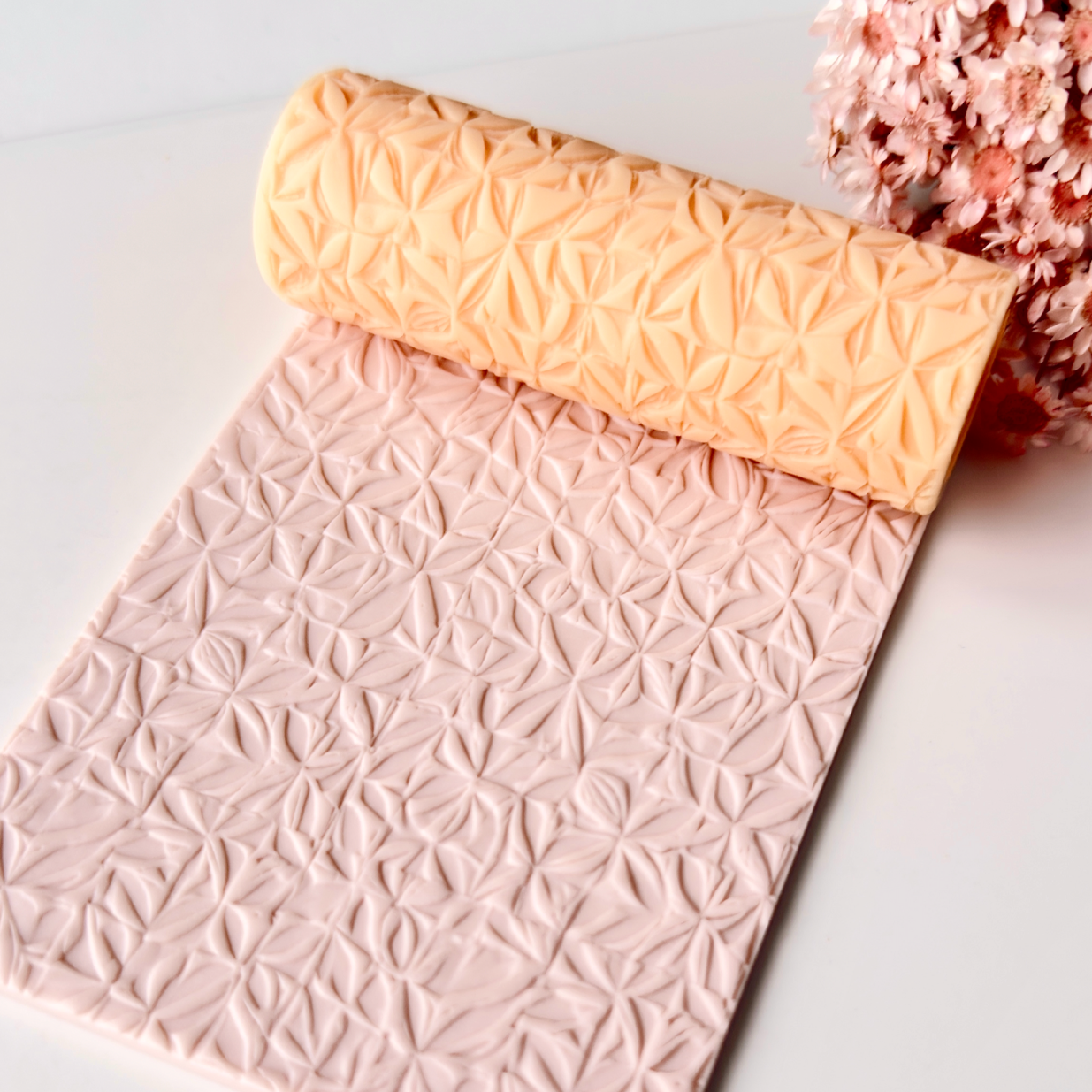 polymer clay texture roller abstract geometric pattern