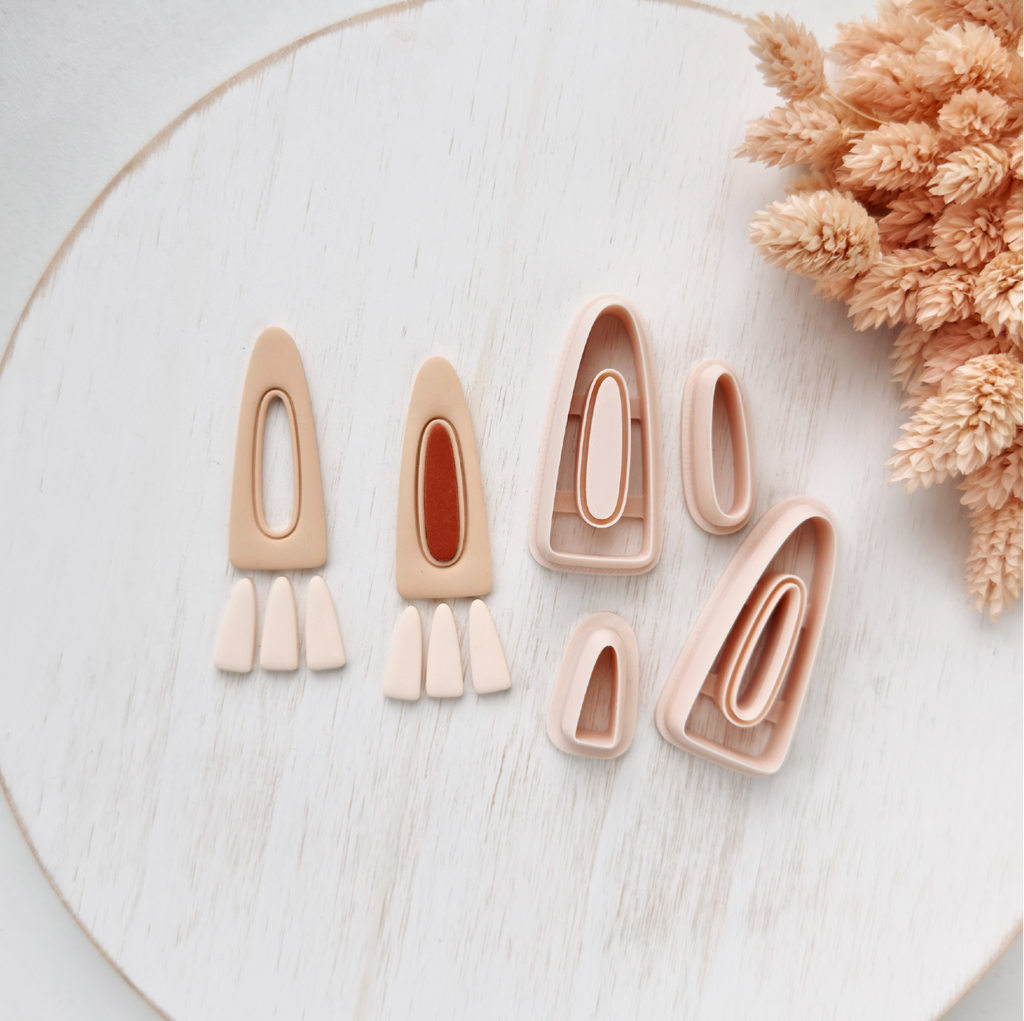 High quality polymer clay cutter creating clean sharp cuts for earrings and jewelry making