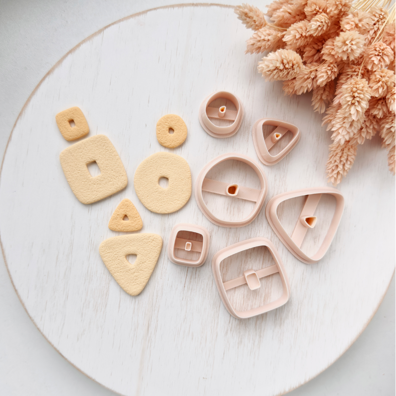 High quality polymer clay cutter creating clean sharp cuts for earrings and jewelry making