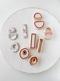 High quality polymer clay cutter creating clean sharp cuts for earrings and jewelry making
