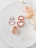 High quality polymer clay cutter creating clean sharp cuts for earrings and jewelry making