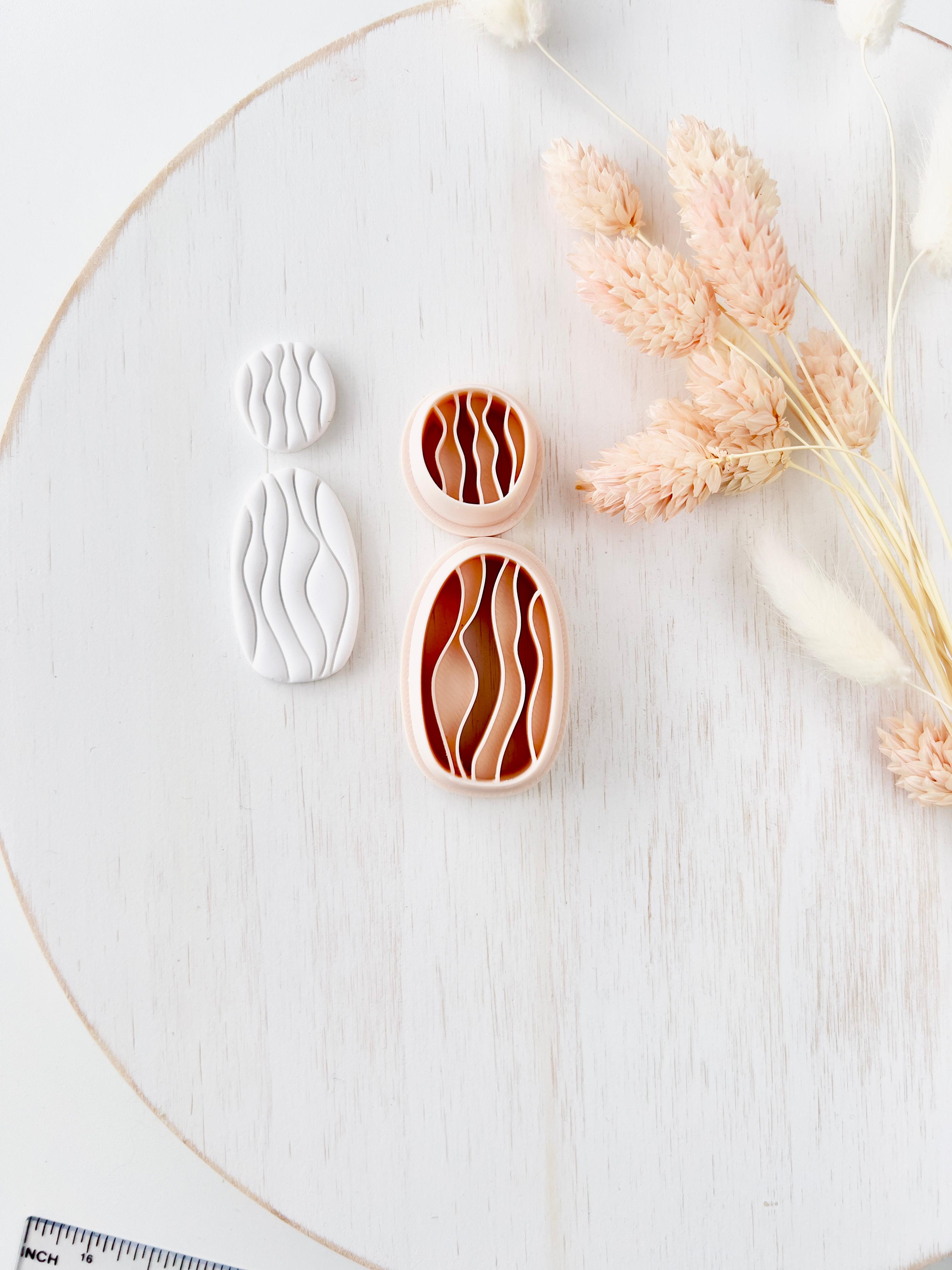 High quality polymer clay cutter creating clean sharp cuts for earrings and jewelry making