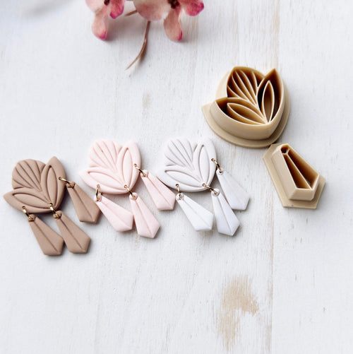High quality polymer clay cutter creating clean sharp cuts for earrings and jewelry making