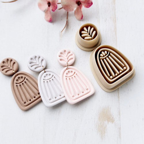 High quality polymer clay cutter creating clean sharp cuts for earrings and jewelry making