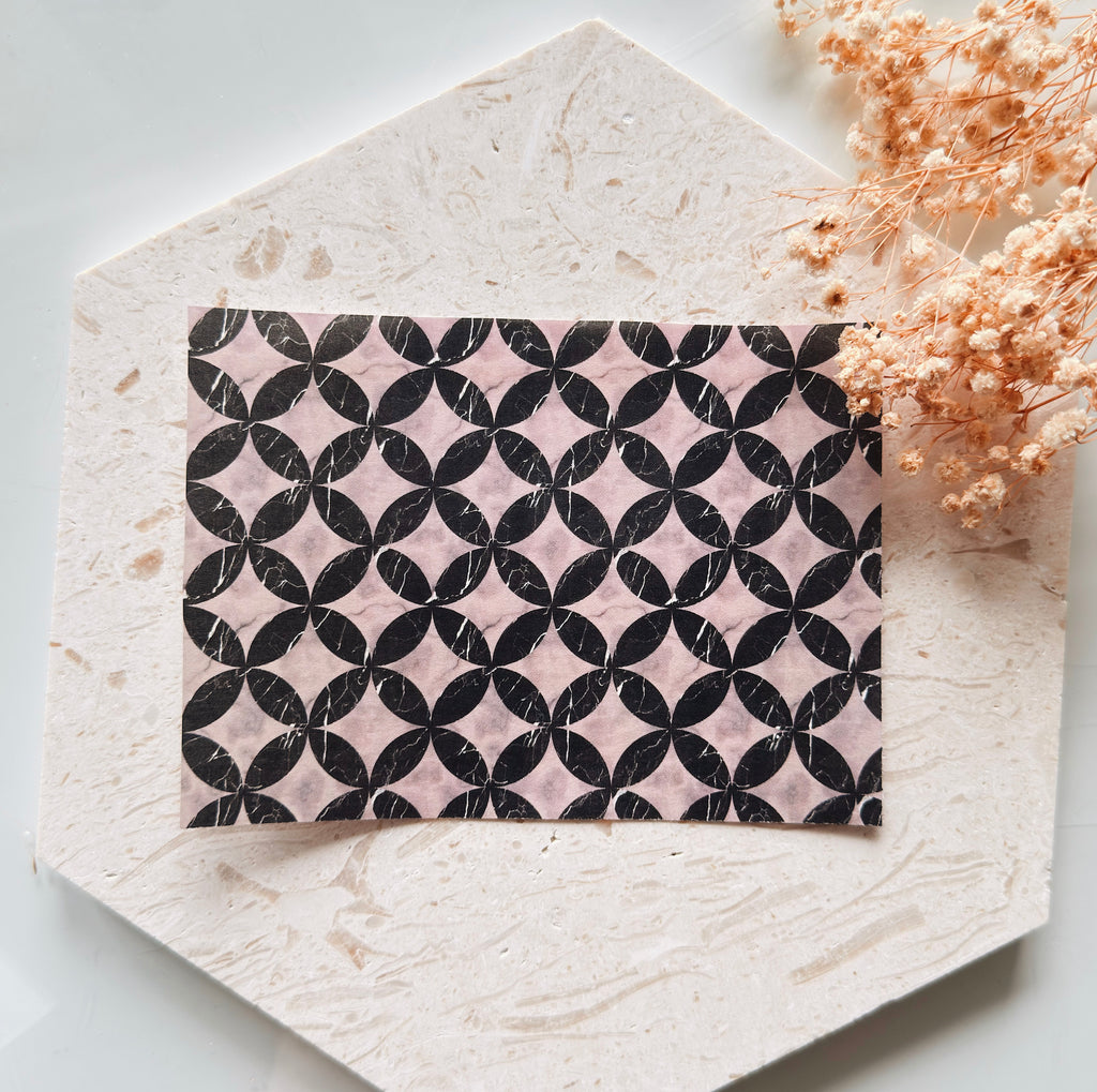 Papier transfert pour pâte polymère – Feuille hydrosoluble TP-455