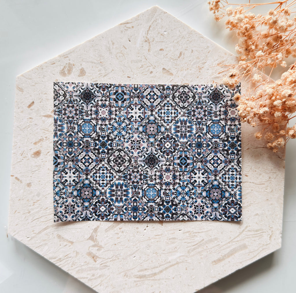 Papier transfert pour pâte polymère – Feuille hydrosoluble TP-455