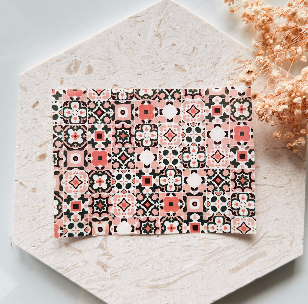 Papier transfert pour pâte polymère – Feuille hydrosoluble TP-455