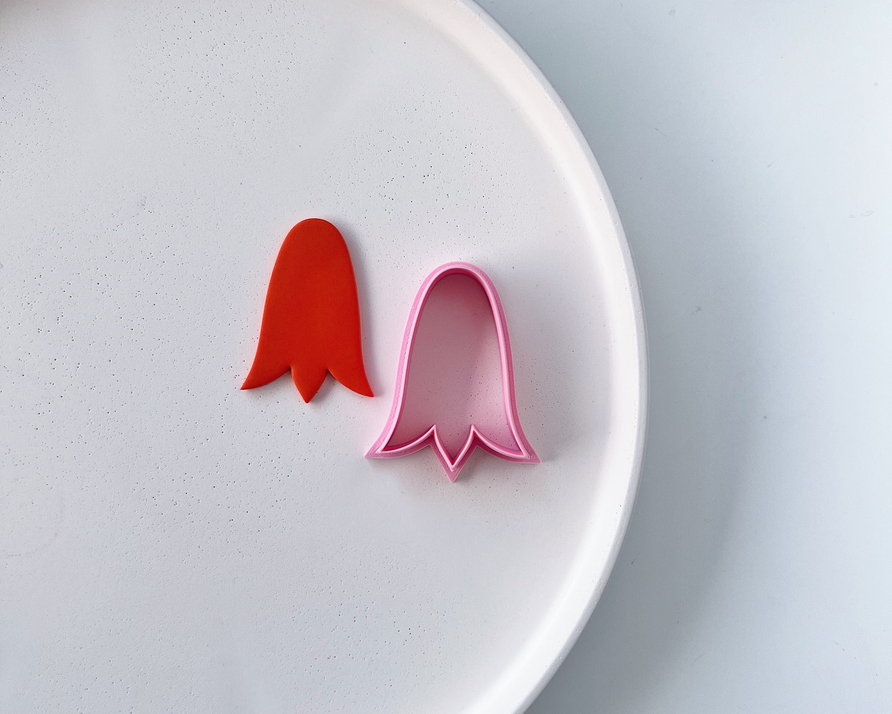 High quality polymer clay cutter creating clean sharp cuts for earrings and jewelry making