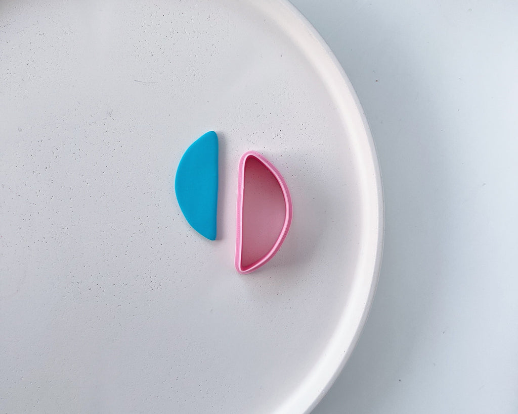 High quality polymer clay cutter creating clean sharp cuts for earrings and jewelry making