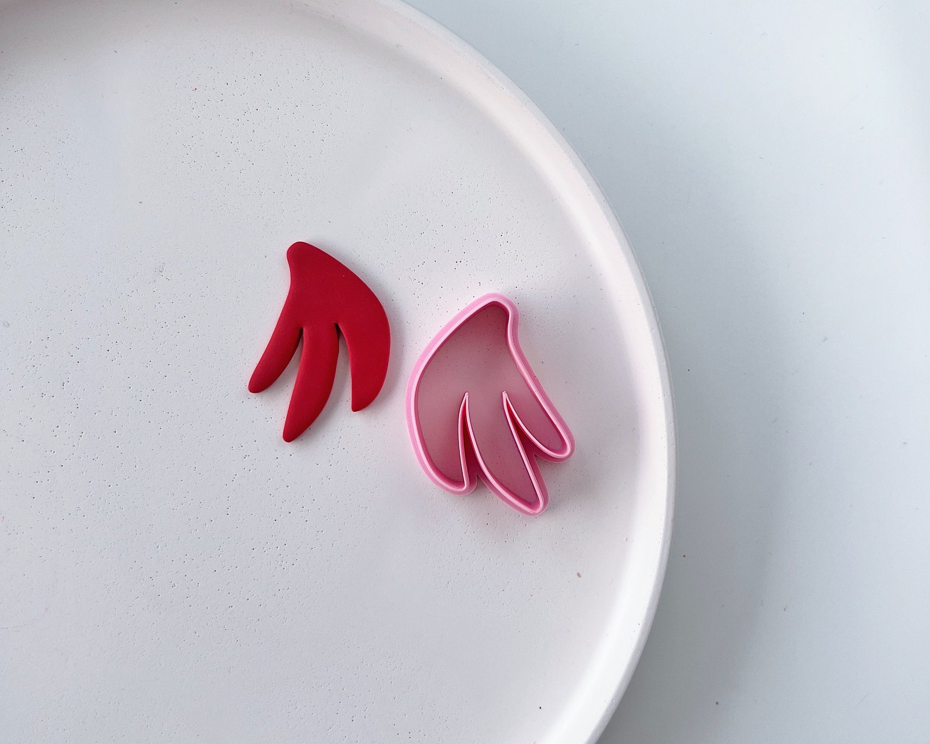 High quality polymer clay cutter creating clean sharp cuts for earrings and jewelry making