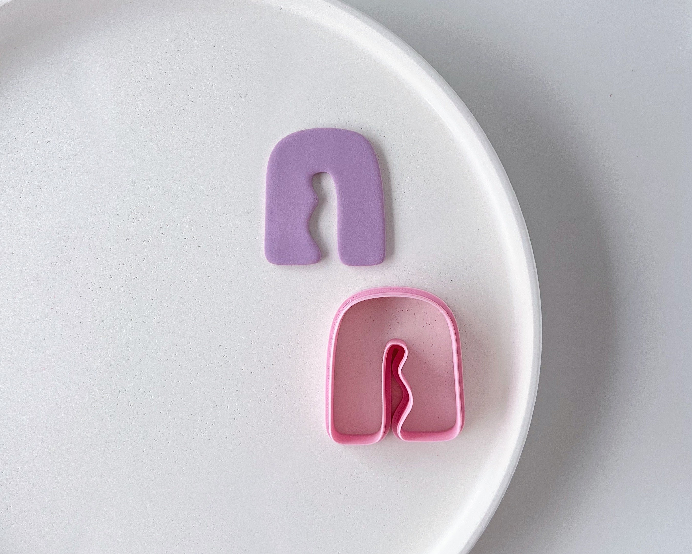 High quality polymer clay cutter creating clean sharp cuts for earrings and jewelry making
