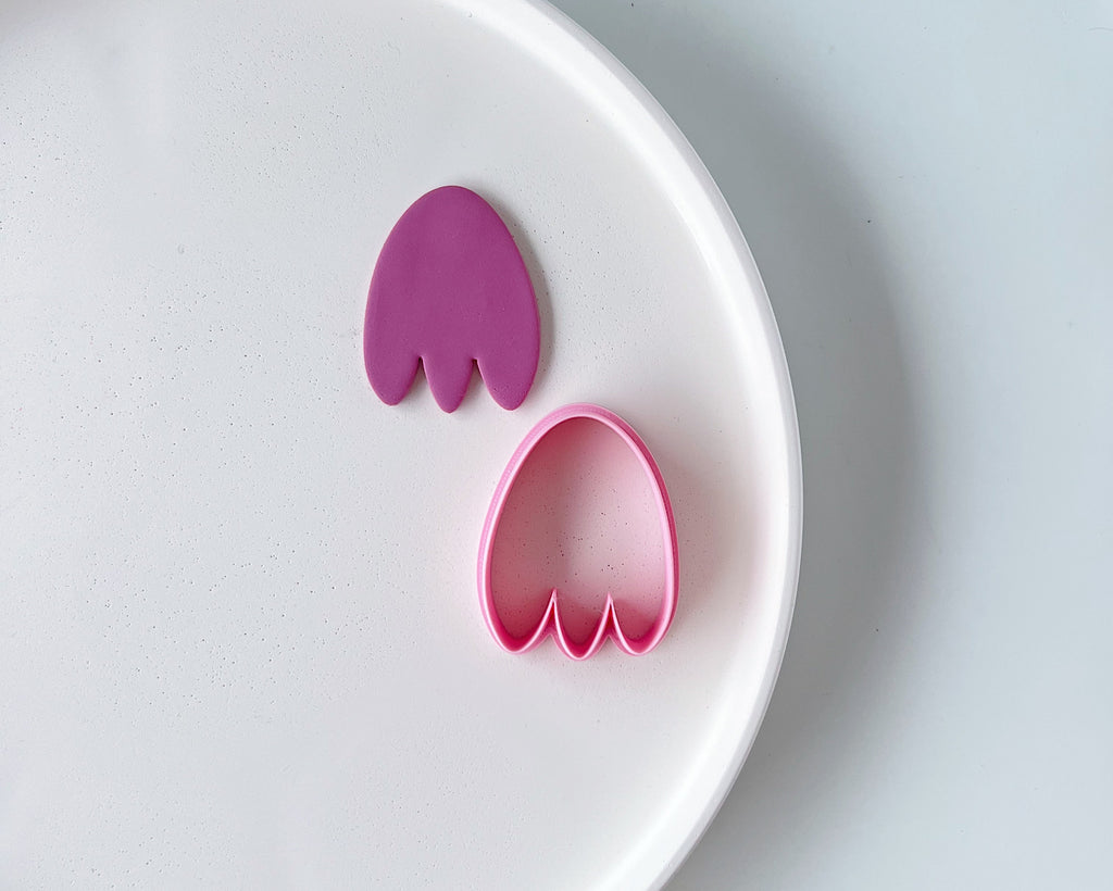 High quality polymer clay cutter creating clean sharp cuts for earrings and jewelry making