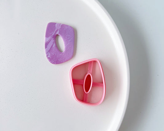 High quality polymer clay cutter creating clean sharp cuts for earrings and jewelry making