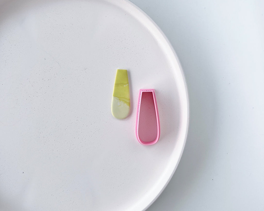 High quality polymer clay cutter creating clean sharp cuts for earrings and jewelry making