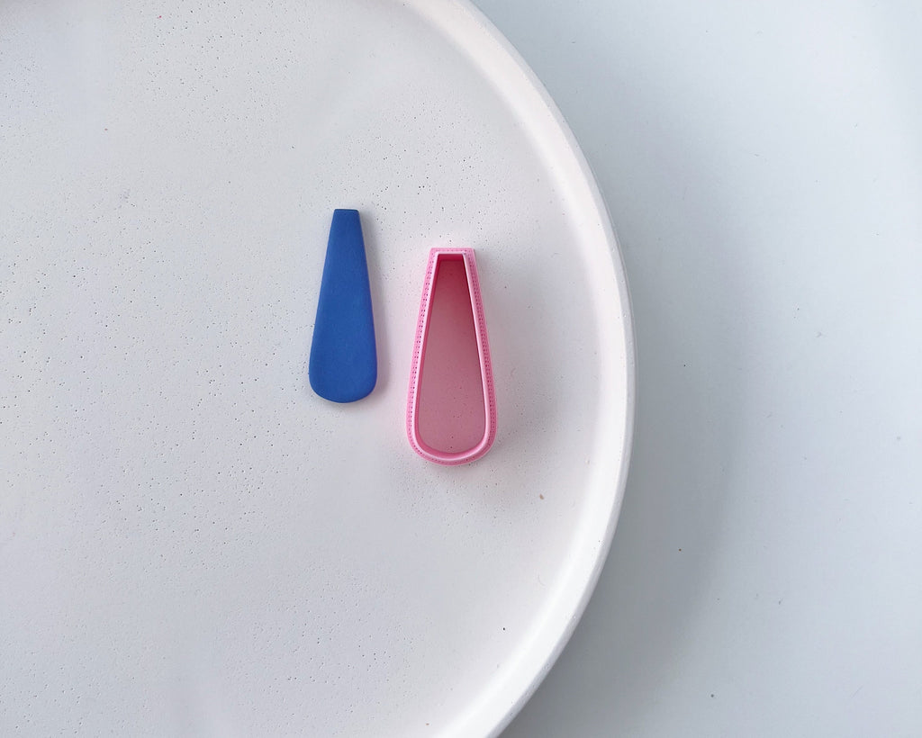 High quality polymer clay cutter creating clean sharp cuts for earrings and jewelry making