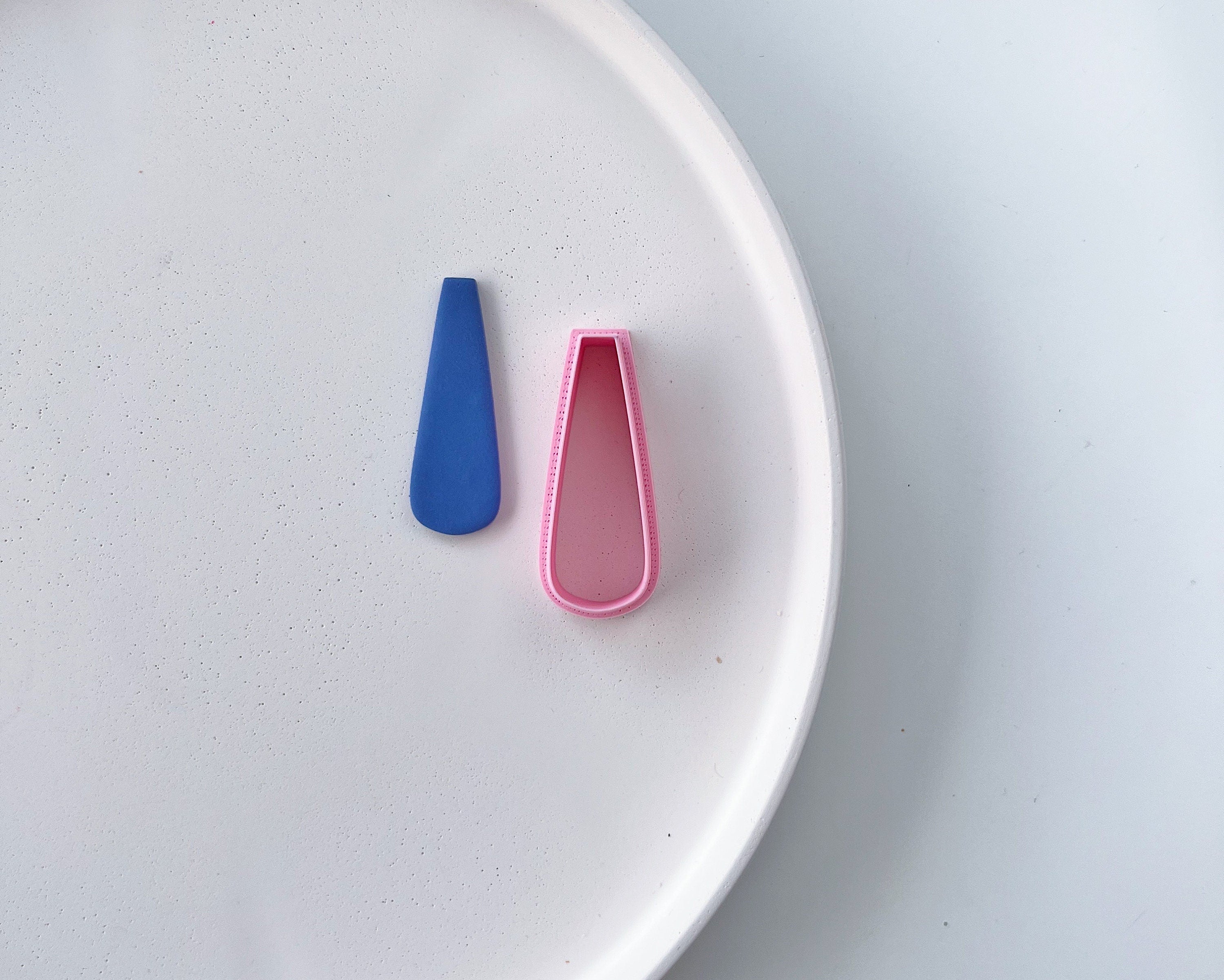 High quality polymer clay cutter creating clean sharp cuts for earrings and jewelry making