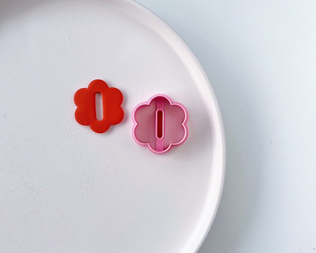 High quality polymer clay cutter creating clean sharp cuts for earrings and jewelry making