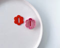 High quality polymer clay cutter creating clean sharp cuts for earrings and jewelry making