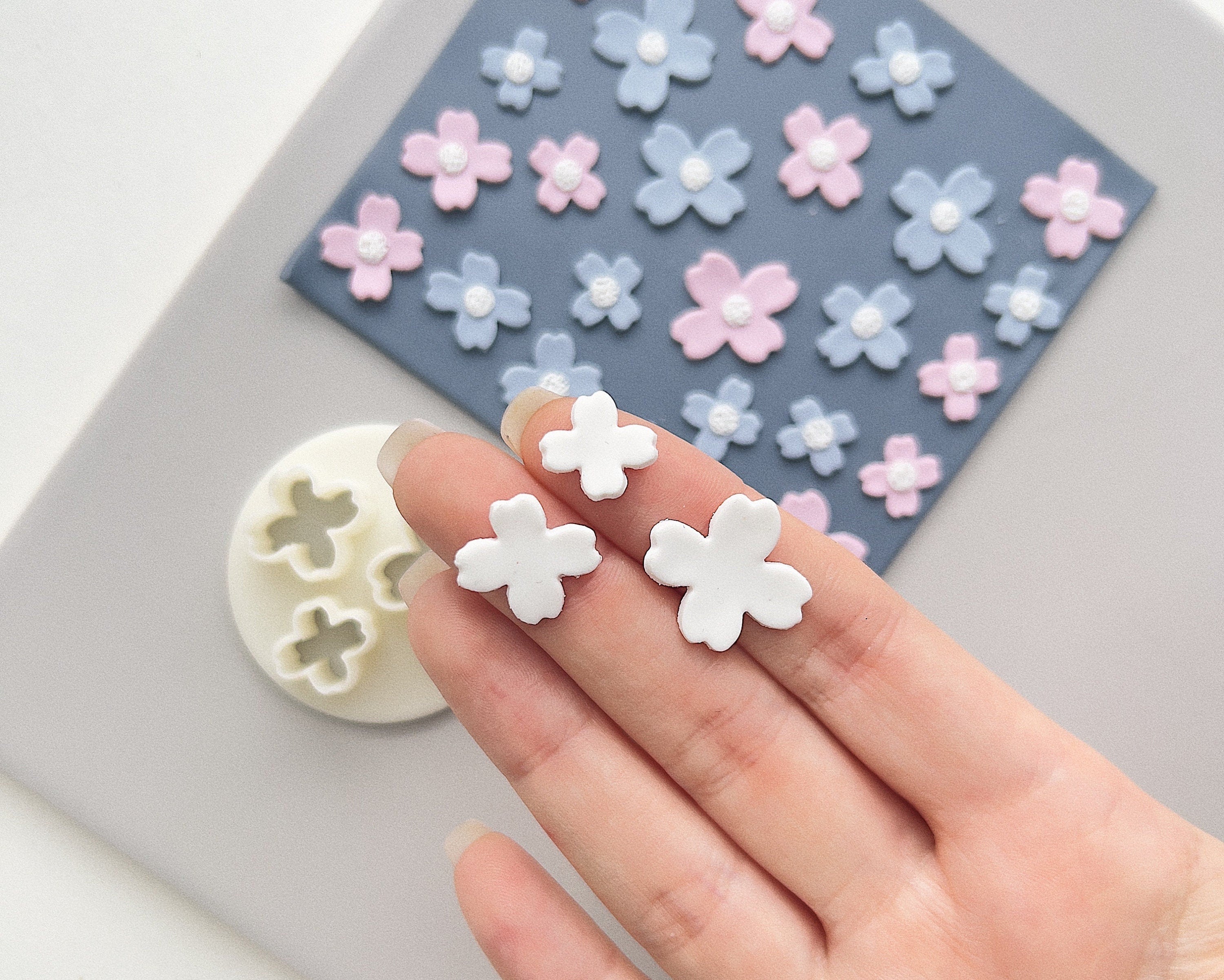 High quality polymer clay cutter creating clean sharp cuts for earrings and jewelry making