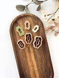 High quality polymer clay cutter creating clean sharp cuts for earrings and jewelry making