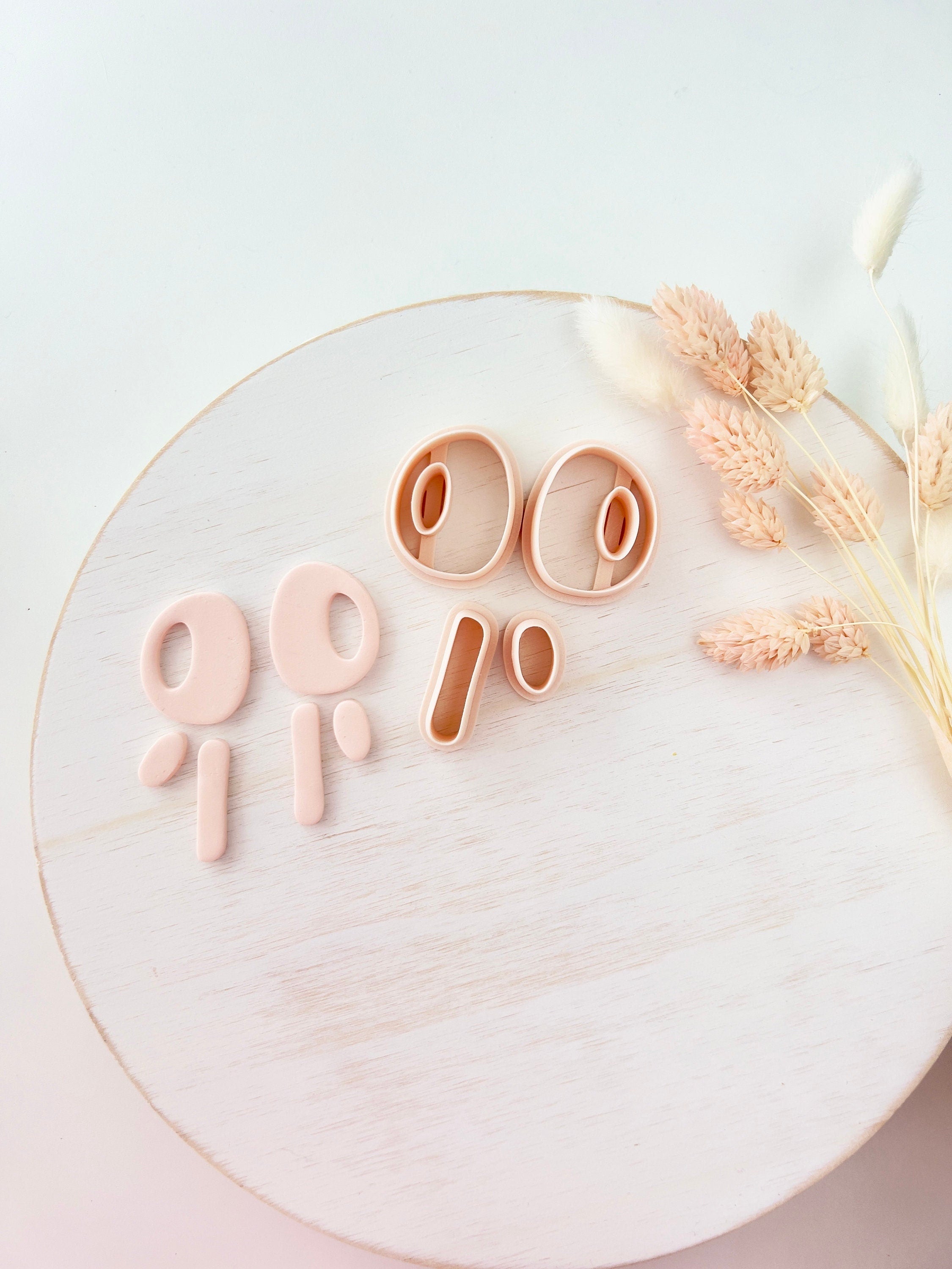 High quality polymer clay cutter creating clean sharp cuts for earrings and jewelry making
