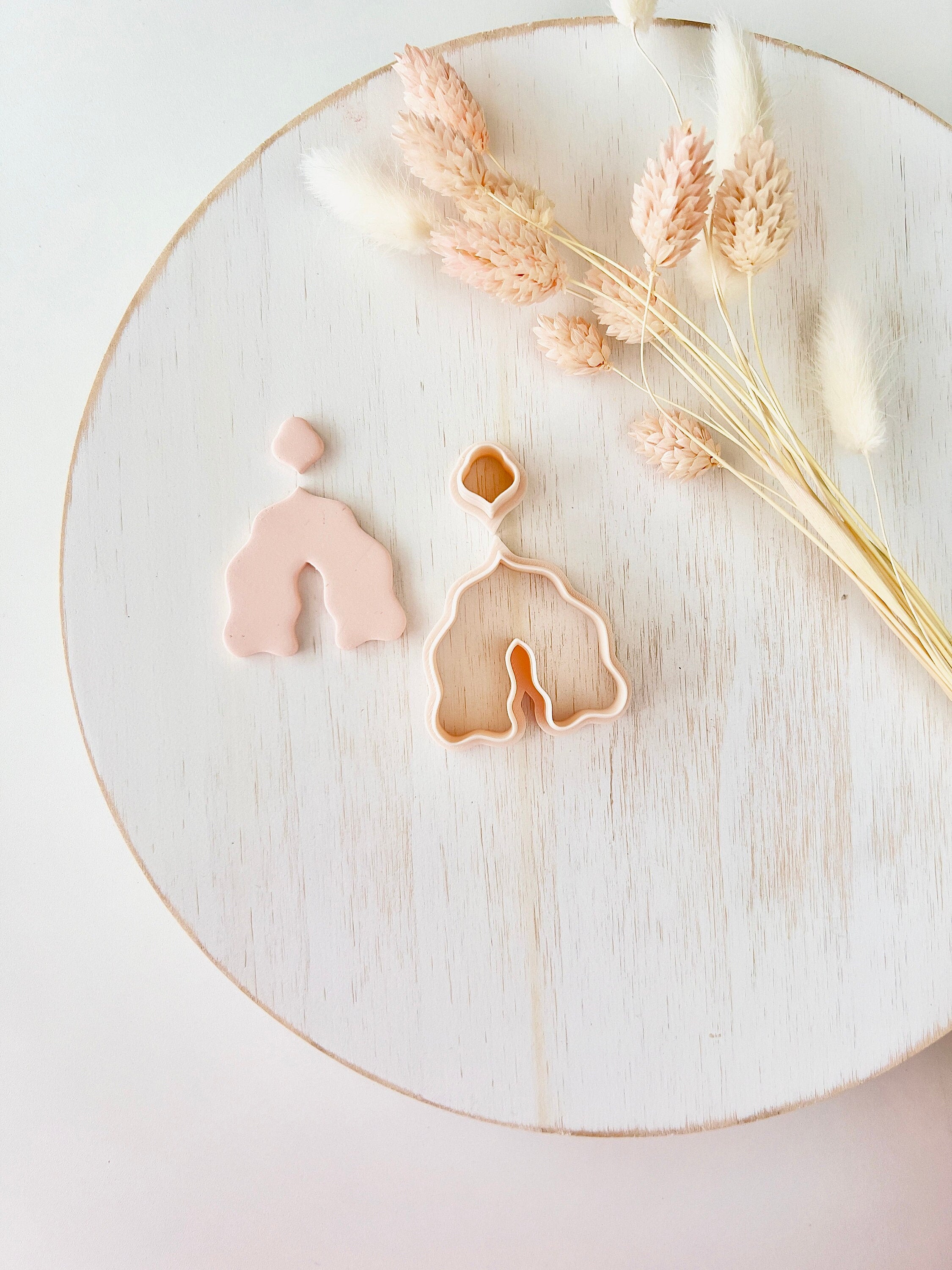 High quality polymer clay cutter creating clean sharp cuts for earrings and jewelry making