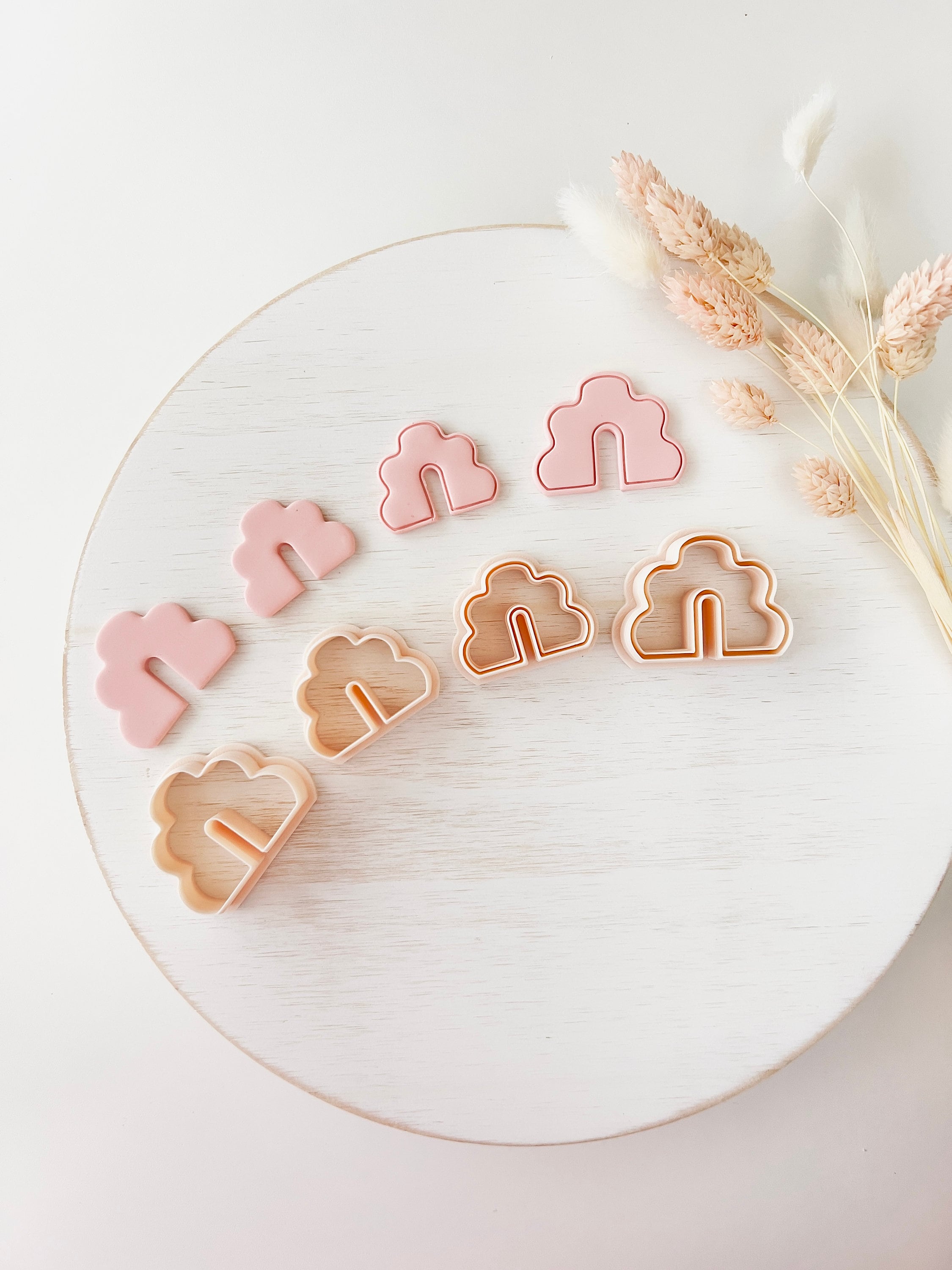 High quality polymer clay cutter creating clean sharp cuts for earrings and jewelry making