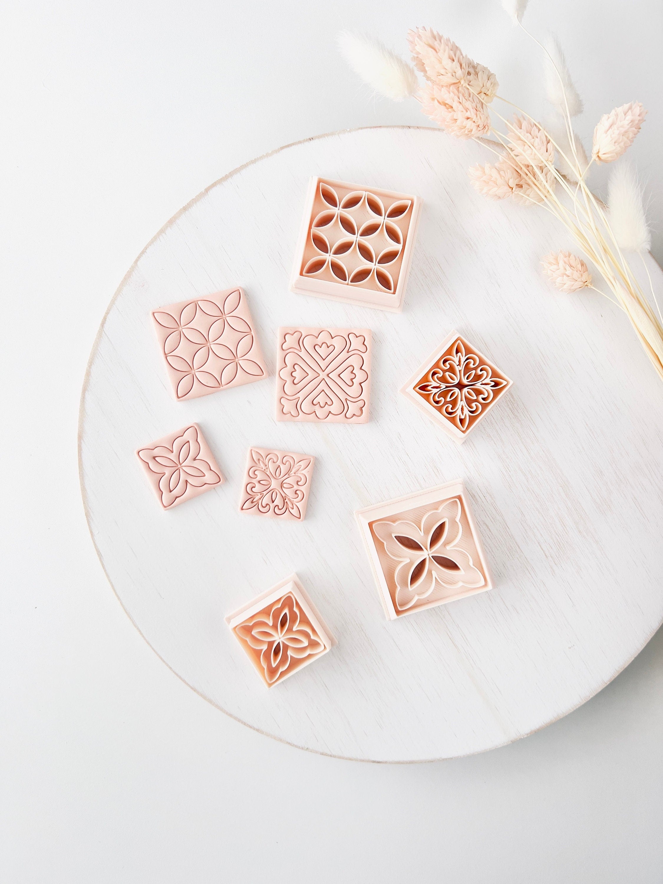 High quality polymer clay cutter creating clean sharp cuts for earrings and jewelry making