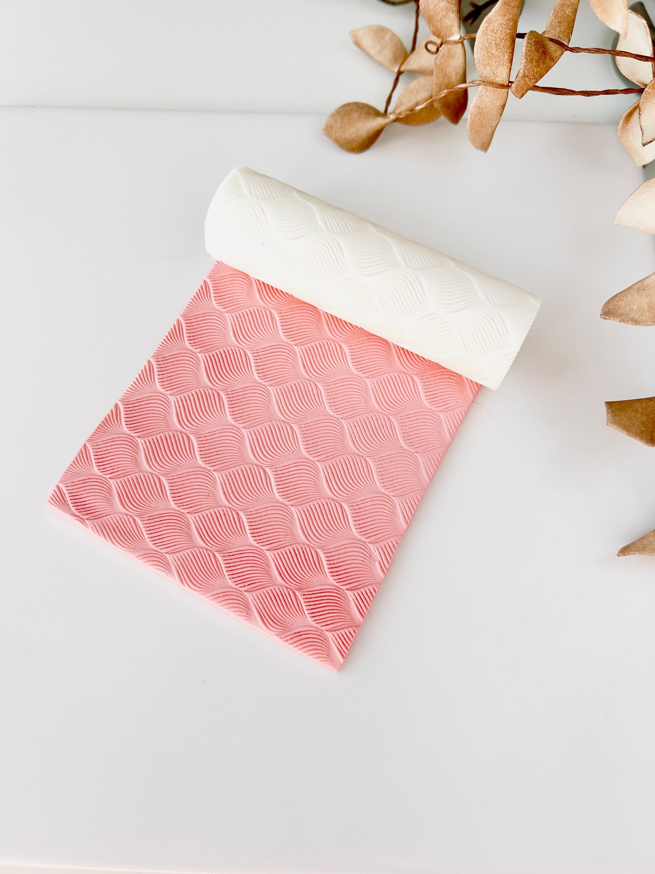 polymer clay texture roller abstract geometric pattern