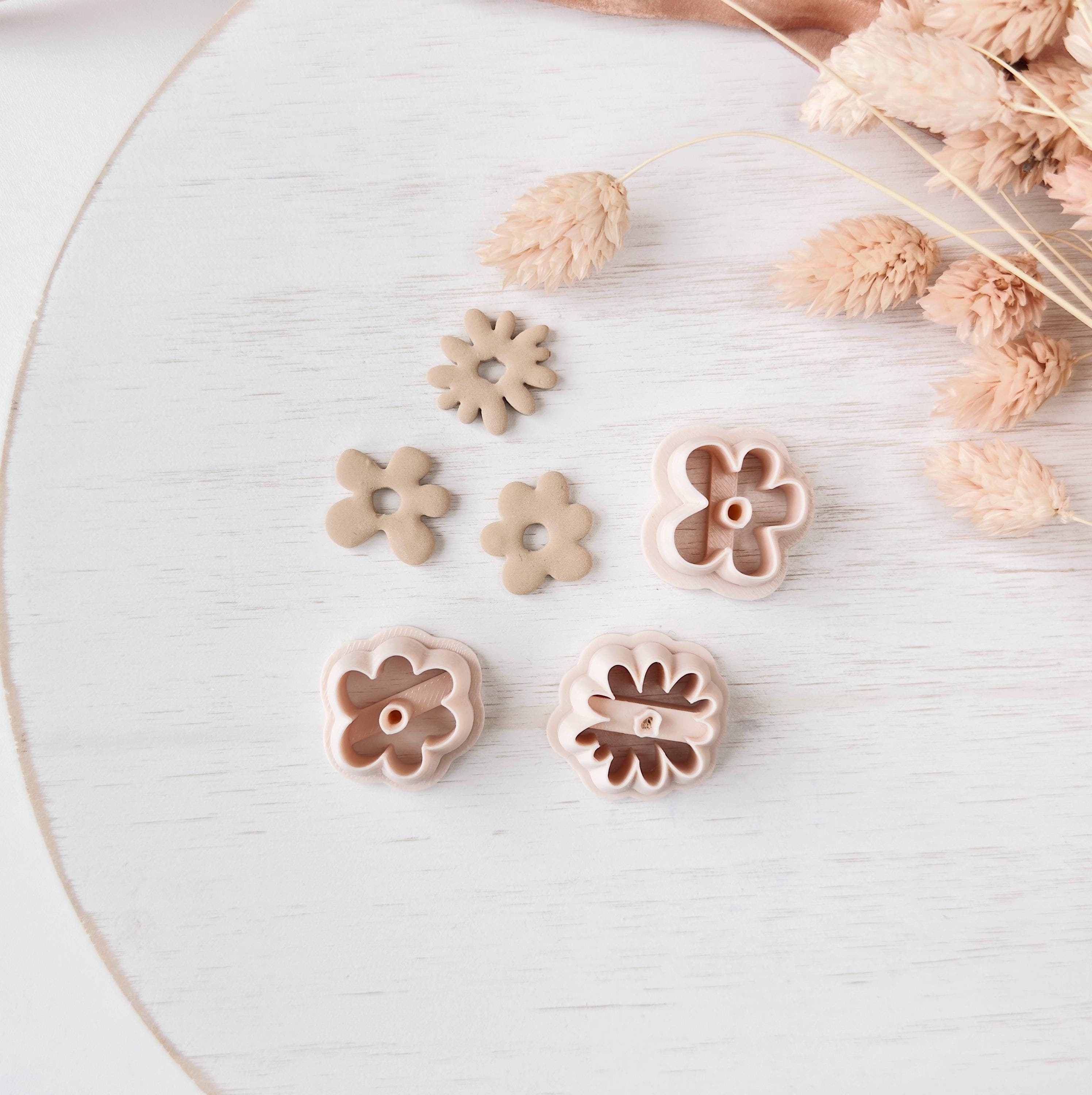 High quality polymer clay cutter creating clean sharp cuts for earrings and jewelry making