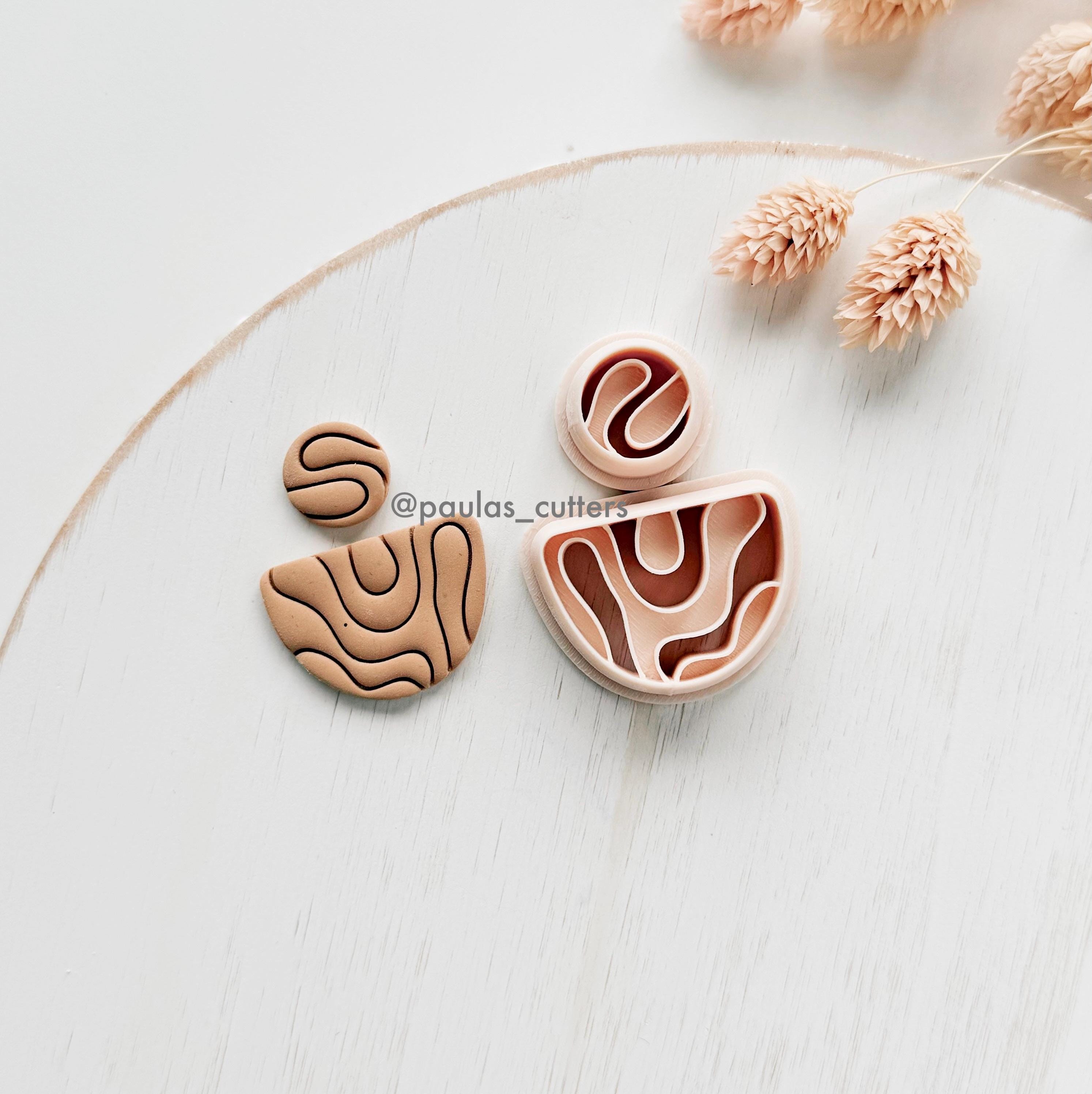 High quality polymer clay cutter creating clean sharp cuts for earrings and jewelry making