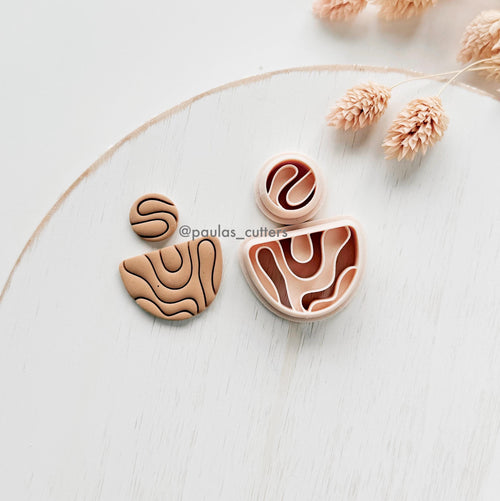 High quality polymer clay cutter creating clean sharp cuts for earrings and jewelry making