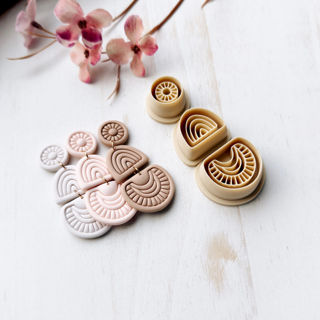 High quality polymer clay cutter creating clean sharp cuts for earrings and jewelry making