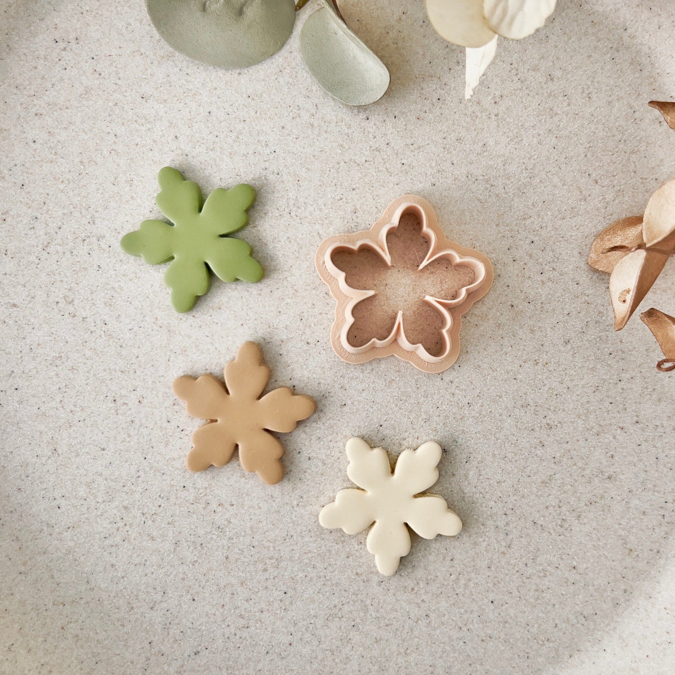 High quality polymer clay cutter creating clean sharp cuts for earrings and jewelry making