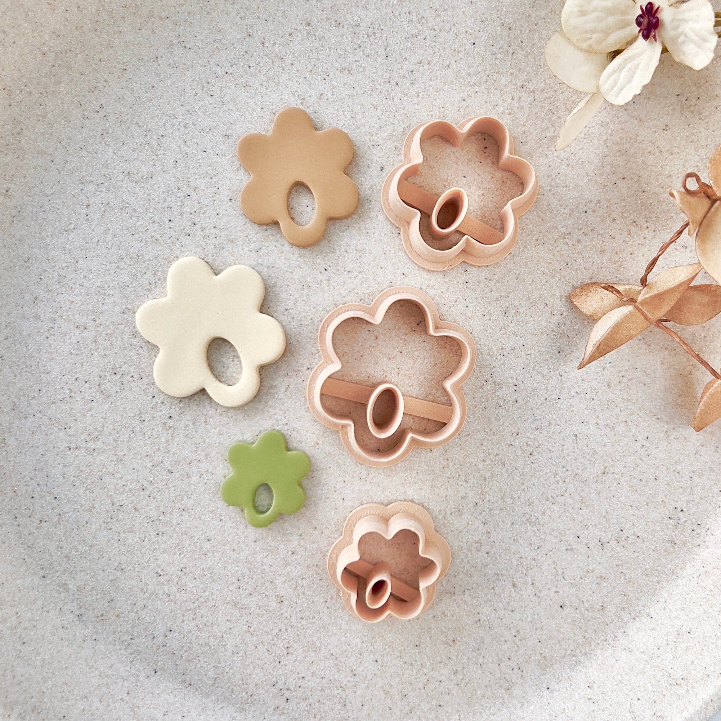 High quality polymer clay cutter creating clean sharp cuts for earrings and jewelry making
